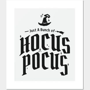 Just A Bunch of Hocus Pocus Funny Halloween Witches Posters and Art